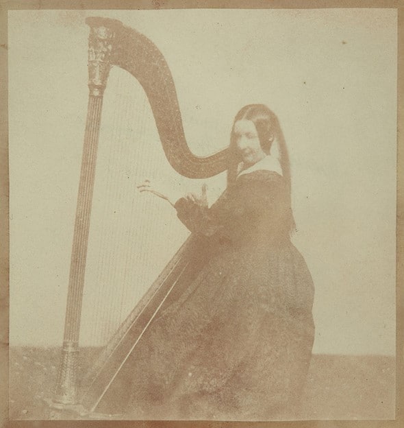 Horatia with harp 1843