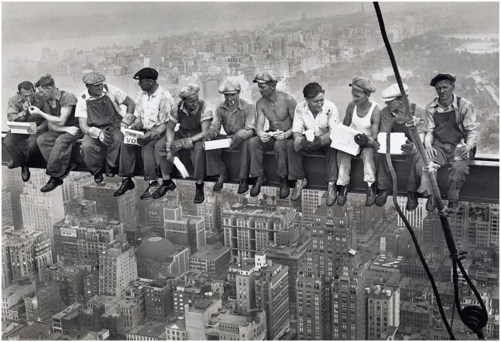Lunch time by Lewis Hine 1931